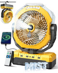 460ml Portable Misting Fan with 24000mAh Rechargeable Battery, Black S539