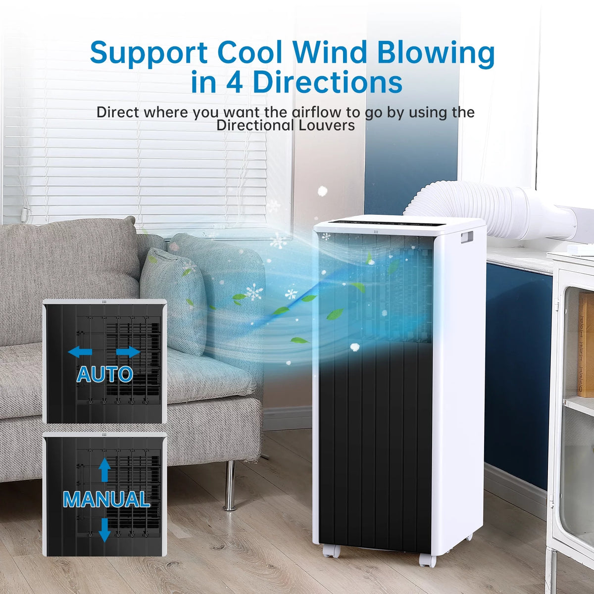 5,000 BTU Portable Air Conditioner Dehumidifier with Remote S866094