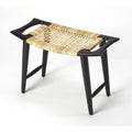 Black and Natural Foot Stool L8365