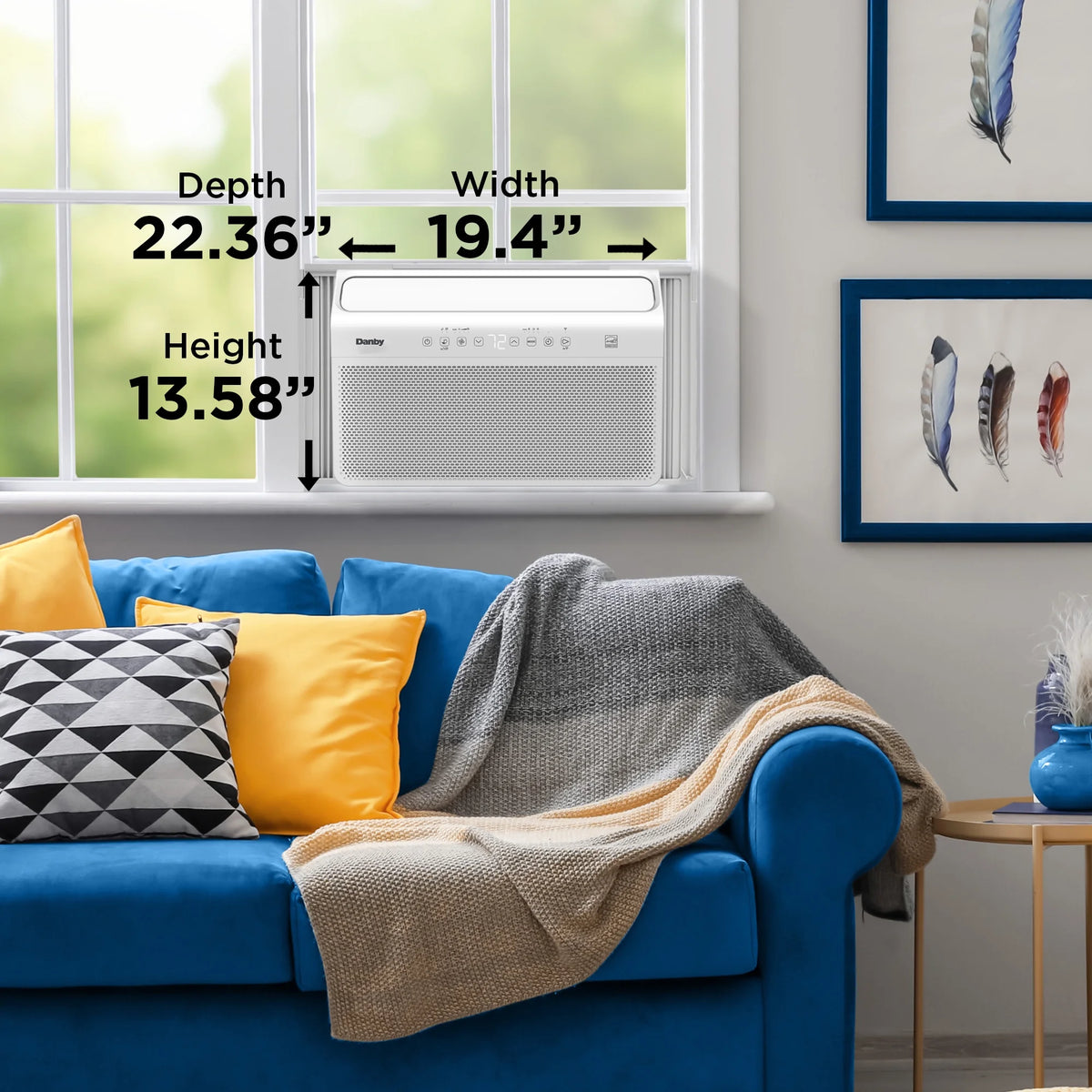 8,000 BTU White Window AC D115871