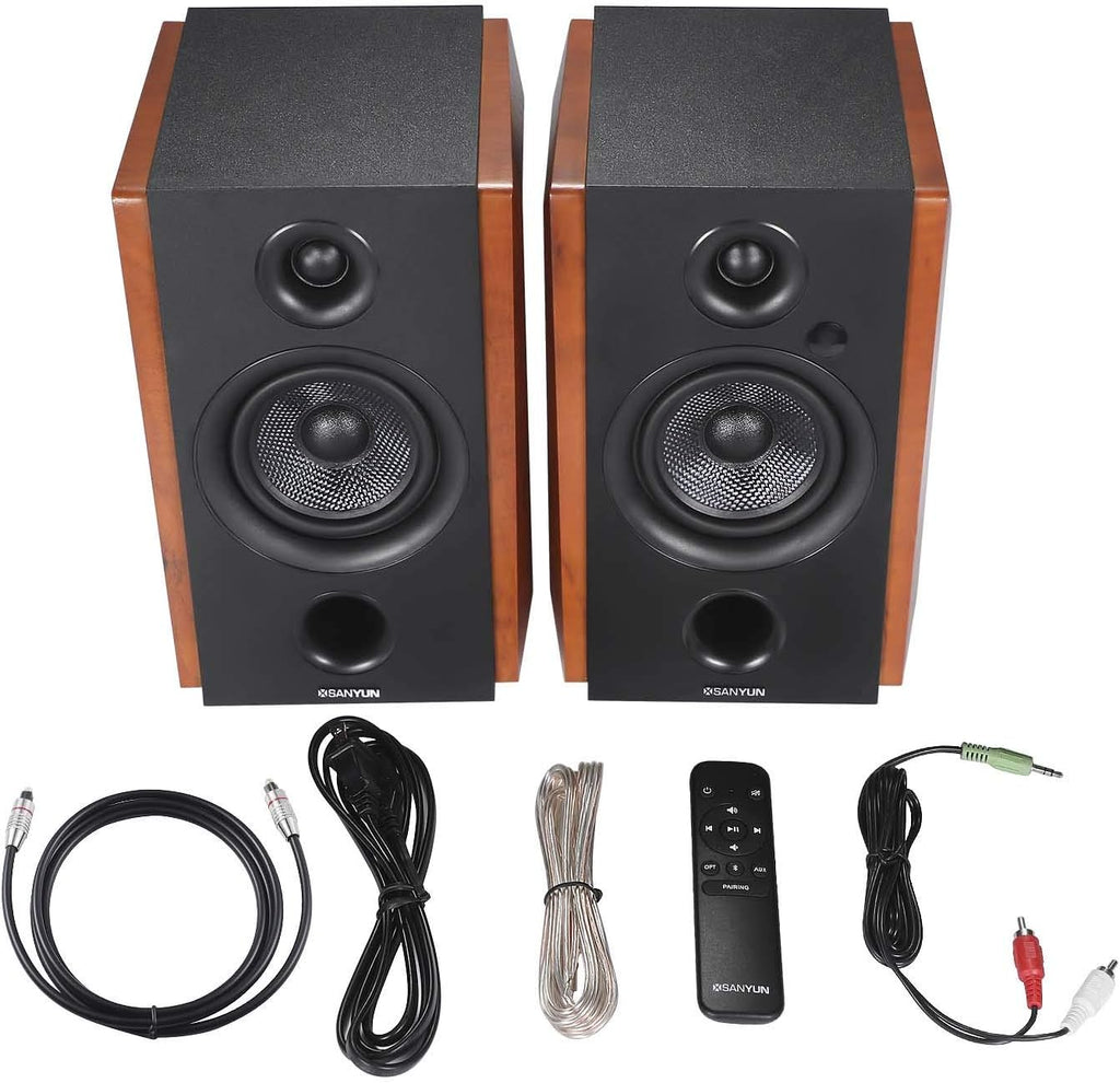 Active Bookshelf Speakers with Carbon Fiber Speaker Unit T73947