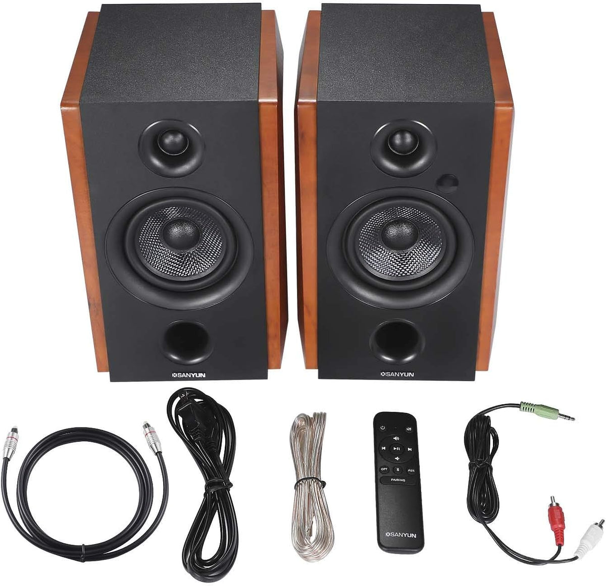 Active Bookshelf Speakers with Carbon Fiber Speaker Unit T73947