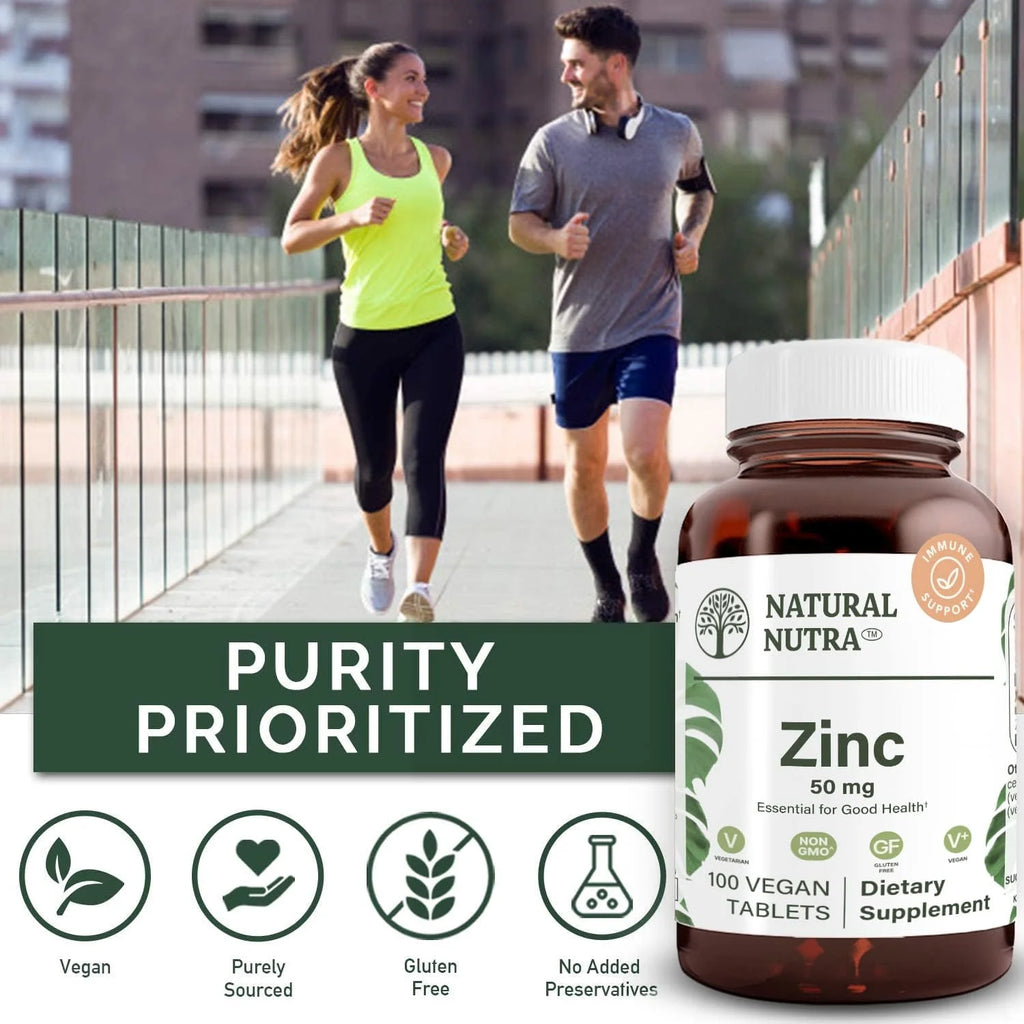 Zinc Gluconate 50mg Gluten Free Vegan Tablets V45174