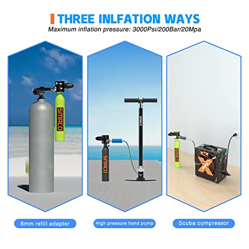 Double Scuba Tank with 0.5L Capacity S574839