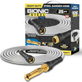 100 Ft Stainless Steel Garden Hose with Nozzle W945361