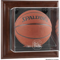 Brown Framed Wall-Mountable Basketball Display Case J2464