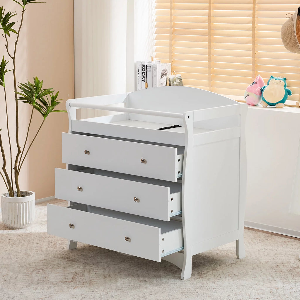 Gray 3 Drawer Changing Dresser Y57339