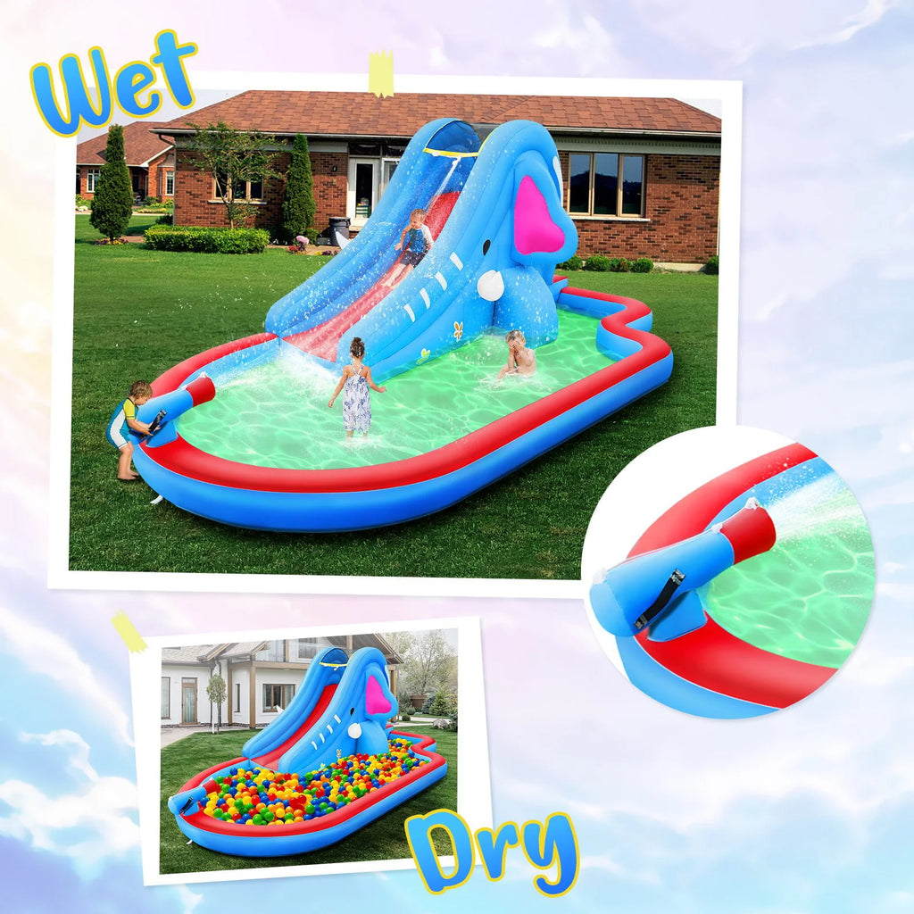Inflatable Water Slide Kids Pool with Blower T66218