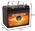 12V 35Ah AGM Deep Cycle Battery H244761