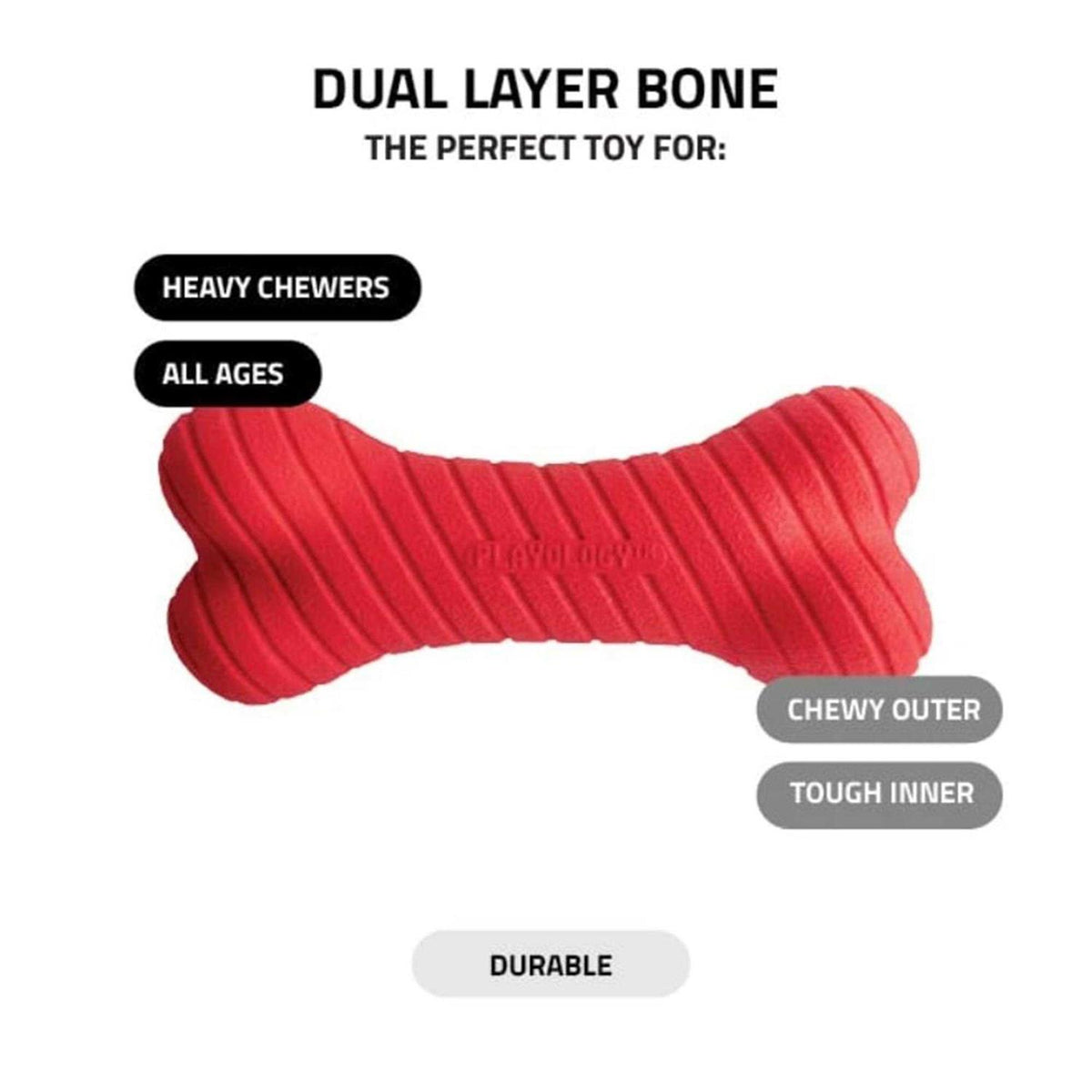 Dual Layer Bone Dog Toy Z631