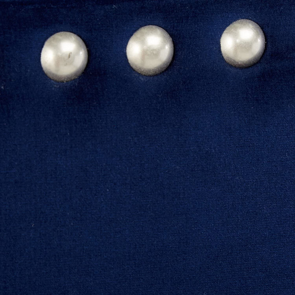 Blue Velvet King Size Upholstered Panel Bed S326