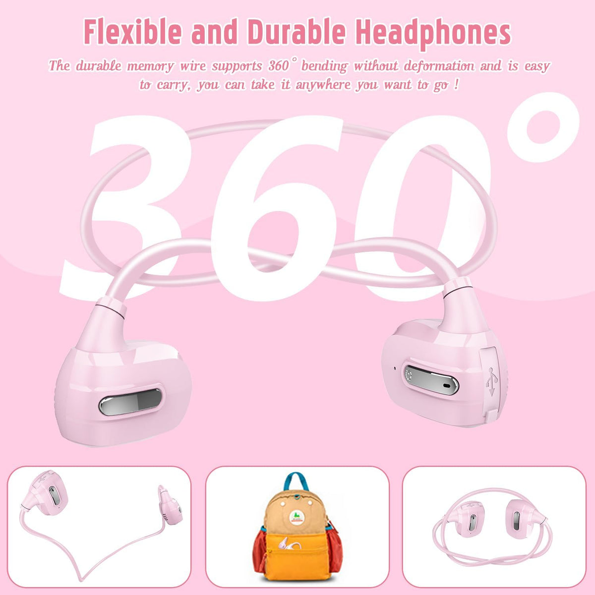 Kids Headphones, Open Ear Headphones, Bluetooth 5.3 B605