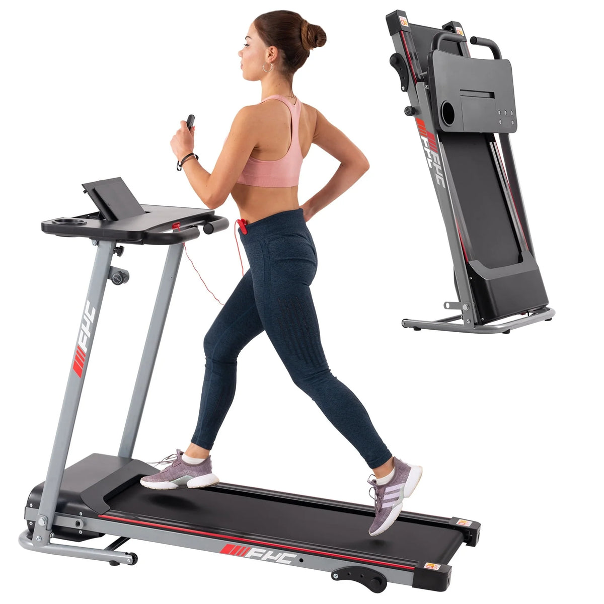 Folding Treadmill with Desk Electric Treadmill S733