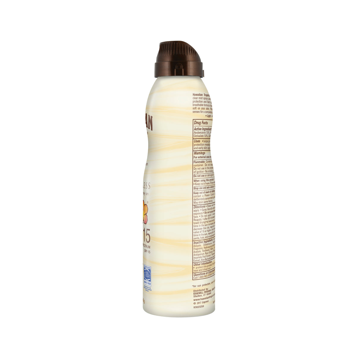 Clear Spray Sunscreen SPF 15, 6oz V1322