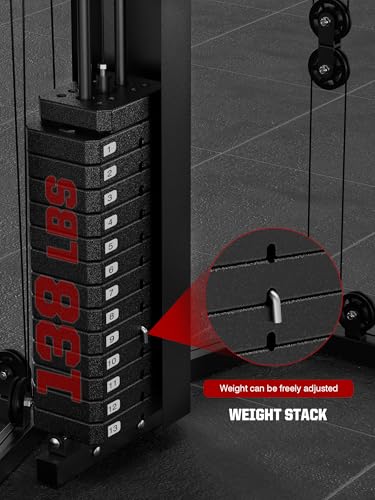 Smith Machine with 138LB Weight Stack I862207