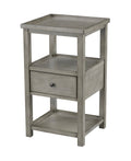 Grey One Drawer Chairside Table M149481