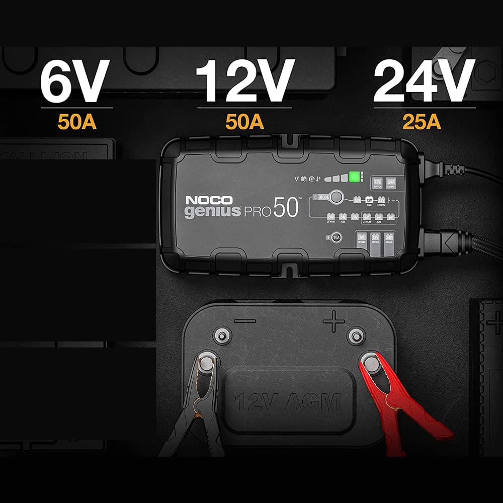 50-Amp 6V 12V 24V Battery Charger D91056