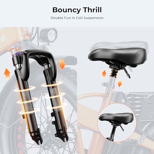 Foldable Fat Tire Electric Bike with 48V 12.5Ah Removable Battery F2149