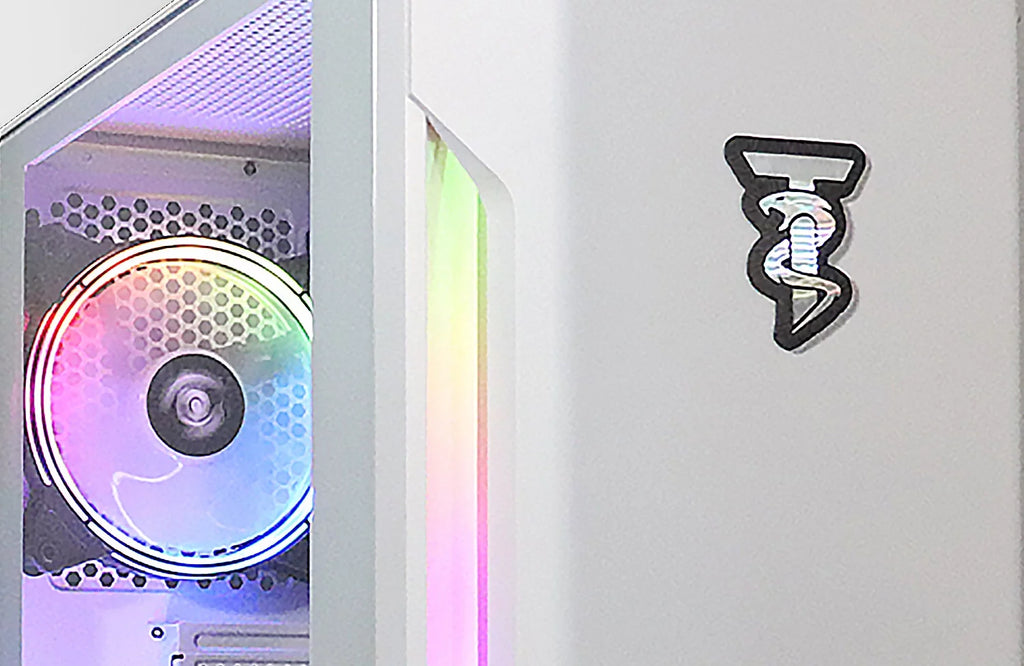 White AMD Ryzen 5 2600 NVIDIA RTX 3060 12GB 32GB DDR4 3200 RAM 1TB NVMe SSD Windows 11 Pro Gaming PC U136