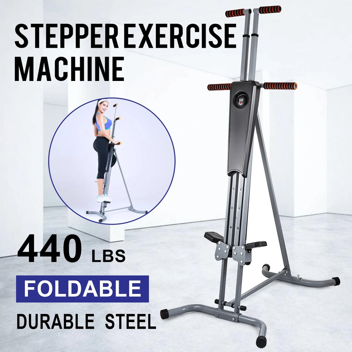 Folding Vertical Climber Stepper 2 in 1 A5562