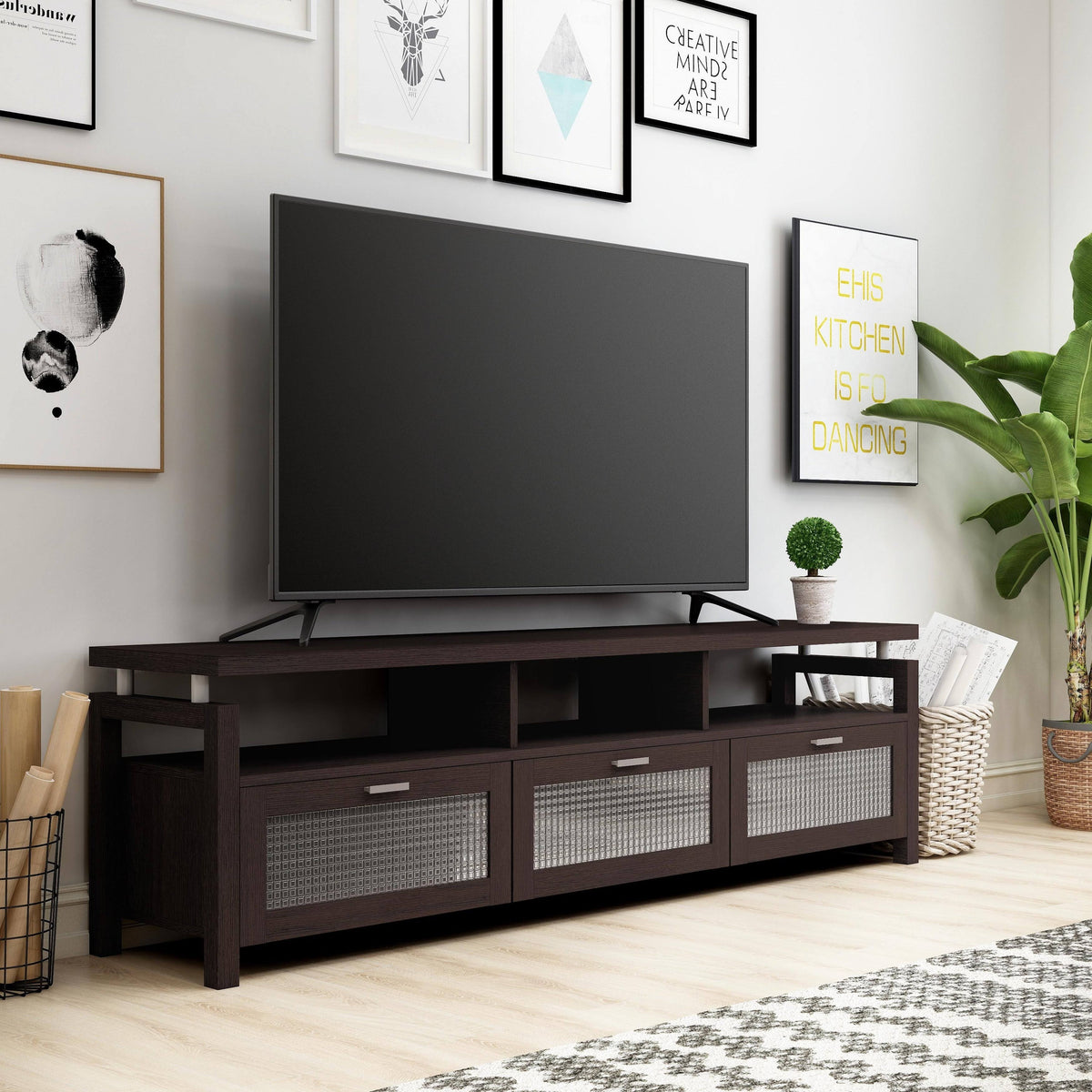 Espresso Wood TV Console N1349
