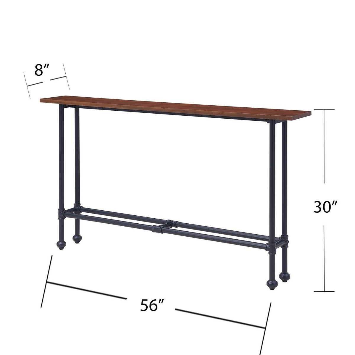 Black/Espresso Console Table Z62854