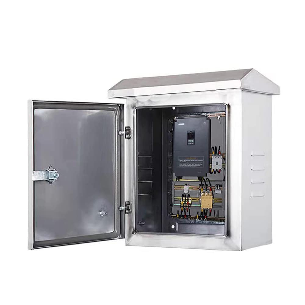 304 Stainless Steel Electrical Box 20'' x 16'' x 8'' IP65 Weatherproof Enclosure with Mounting Plate R46721