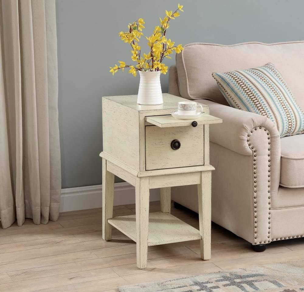 Grey One Drawer Chairside Table M149481