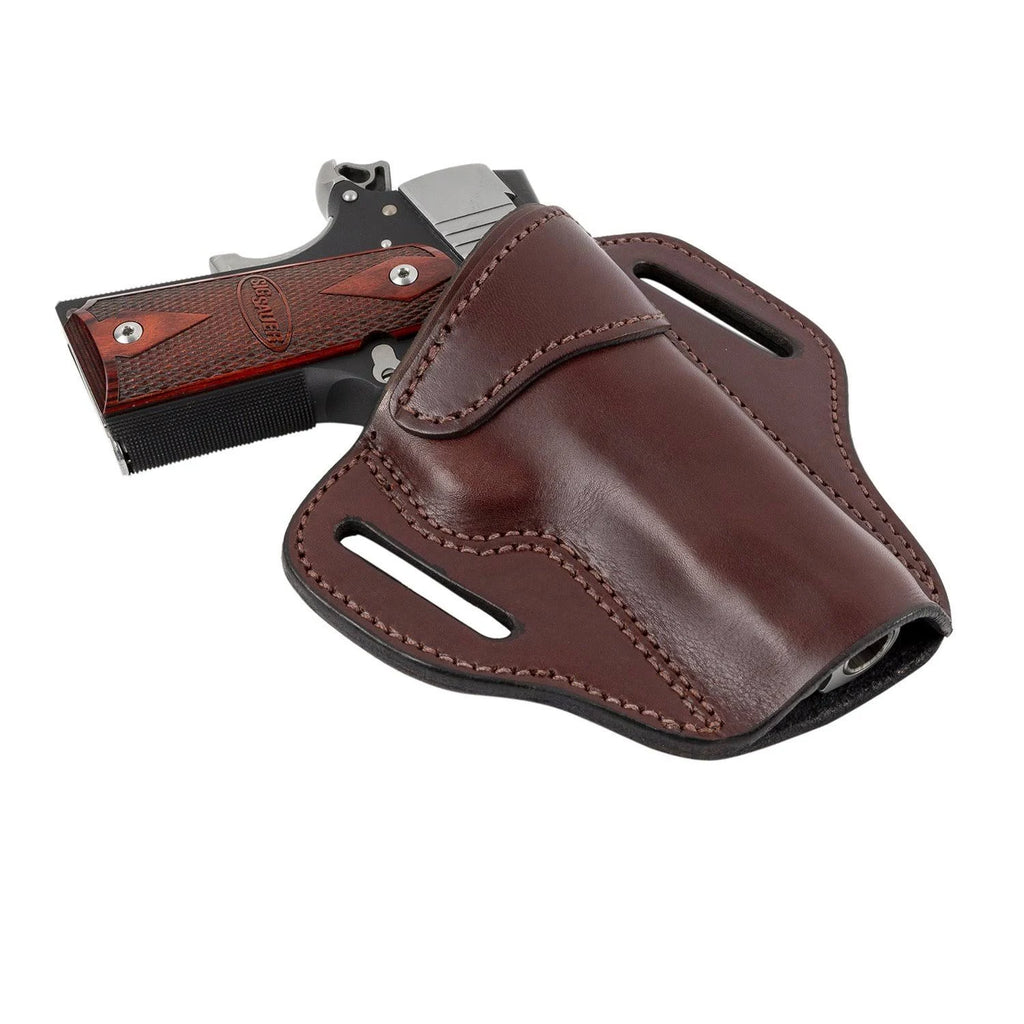 Brown Leather OWB Gun Holster M66118