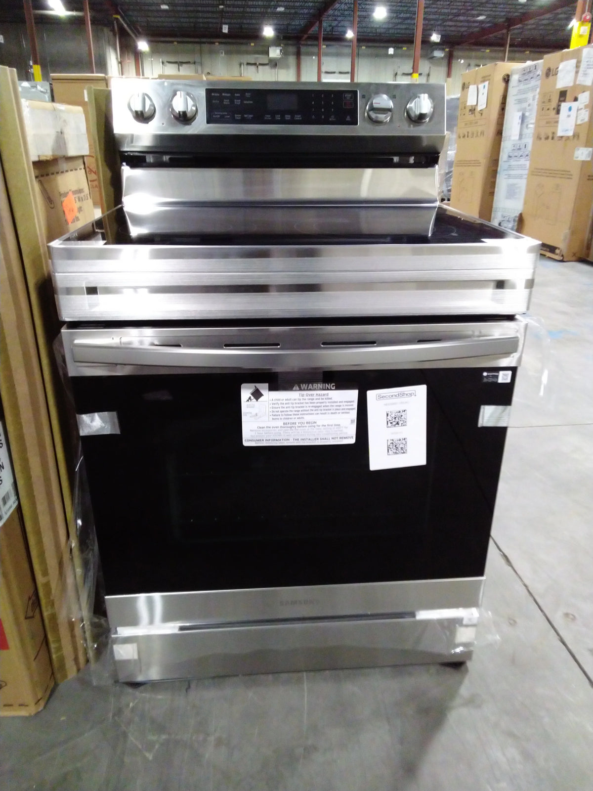 30 In. 6.3 Cu. Ft. Stainless Steel Electric Range E1927