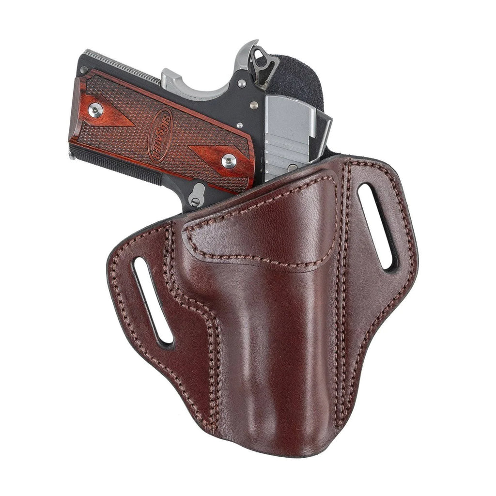 Brown Leather OWB Gun Holster M66118