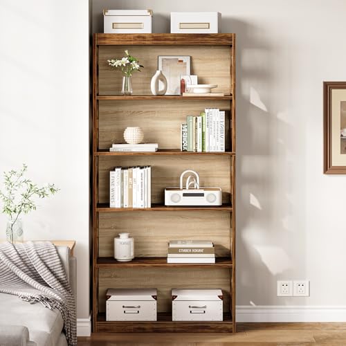 69.9" 5-Tier Vintage Bookshelf I5196
