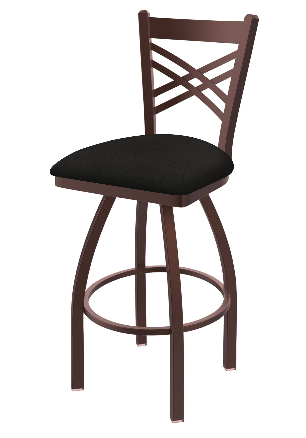 Catalina Bronze Swivel Stool with Espresso Seat J23429