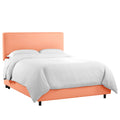 Papaya Velvet Full Bed B7754