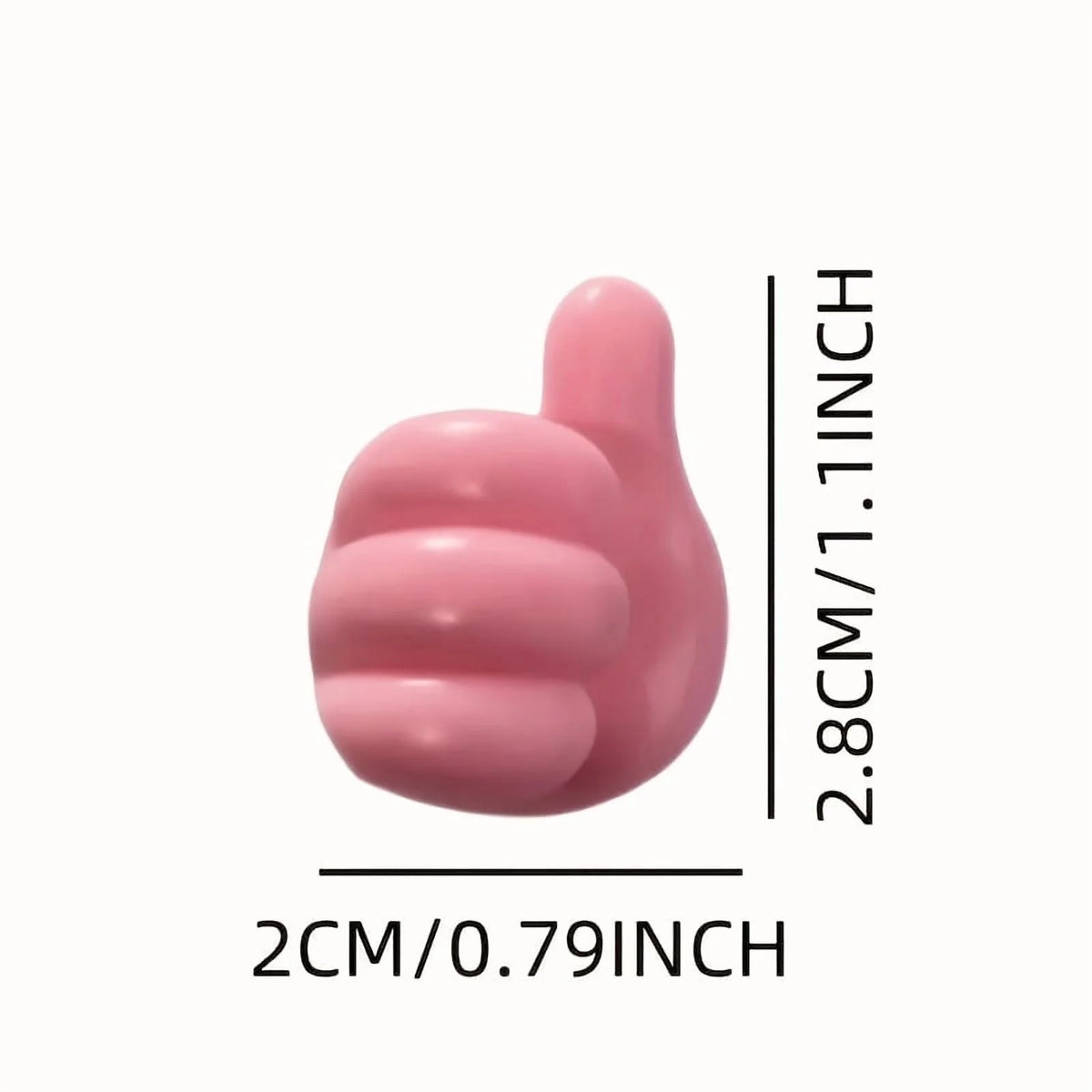 50 Pcs Silicone Thumb Wall Hook Adhesive Cable Clip Key Hanger G982973