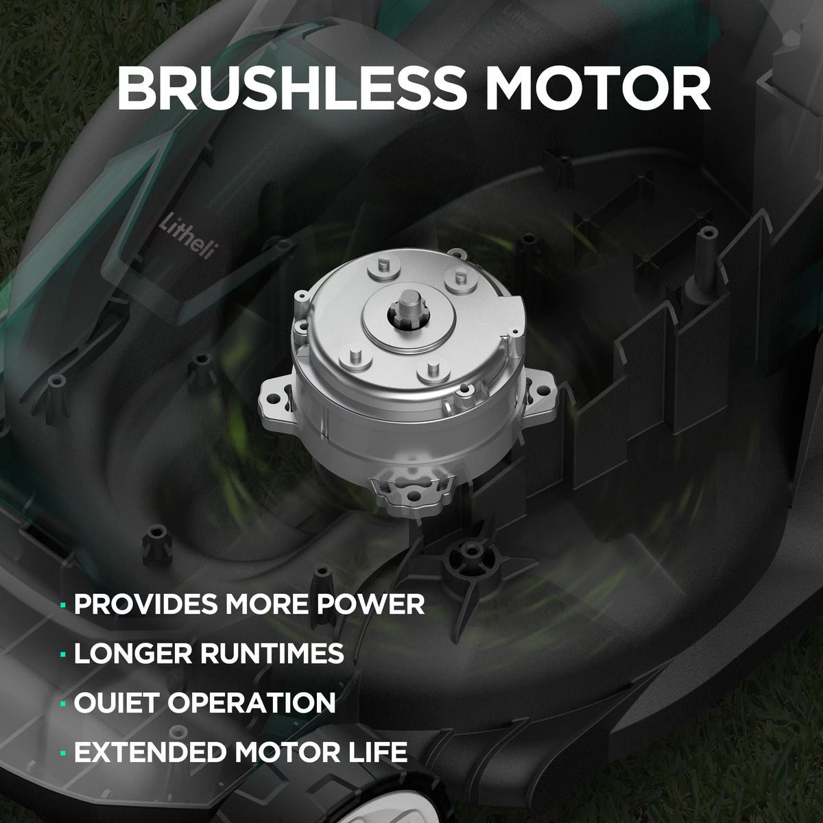 20V 13 Cordless Lawn Mower 16.34 in Brushless Motor 4.0Ah Battery & Charger S666493