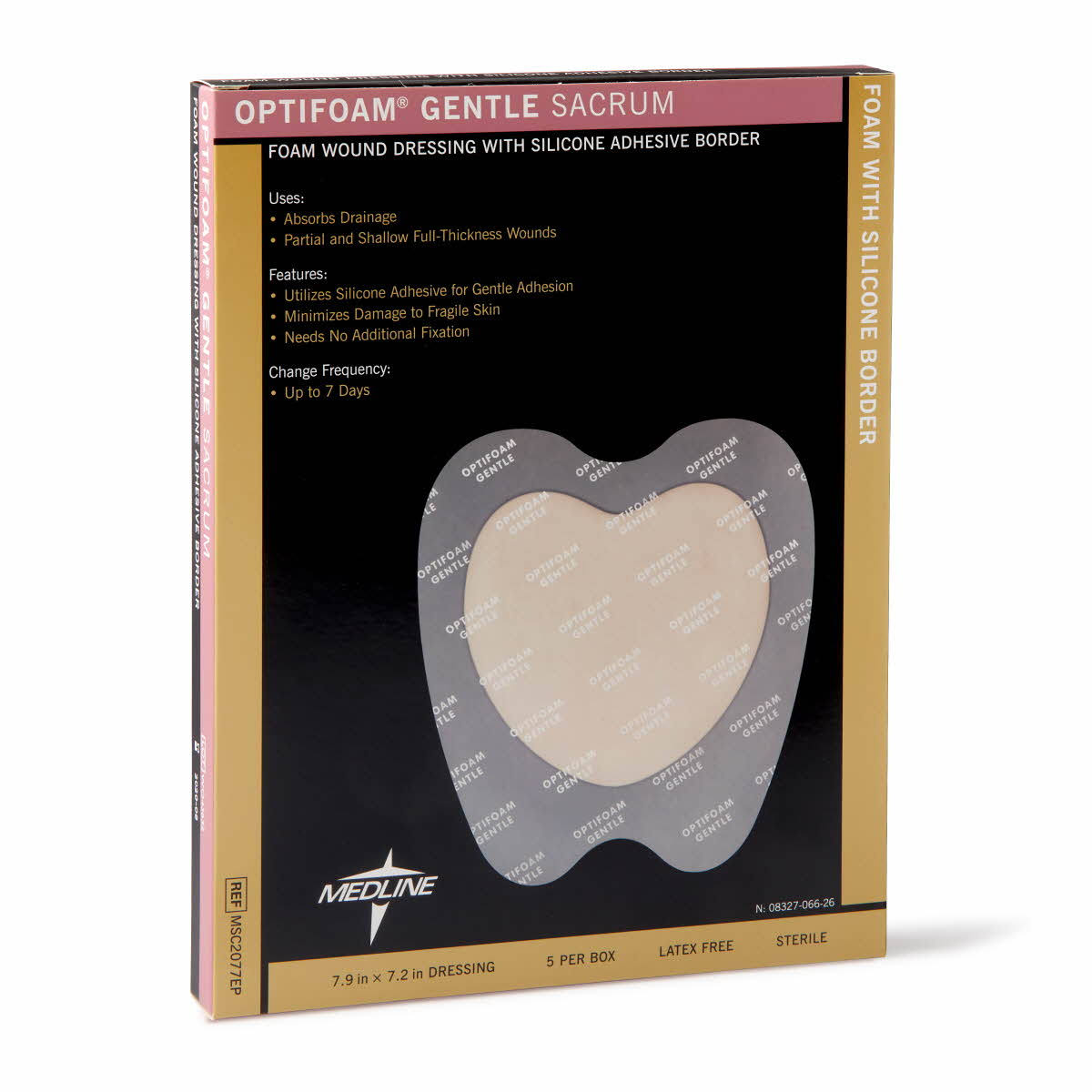 Silicone Border Dressing, 50/Case F1272