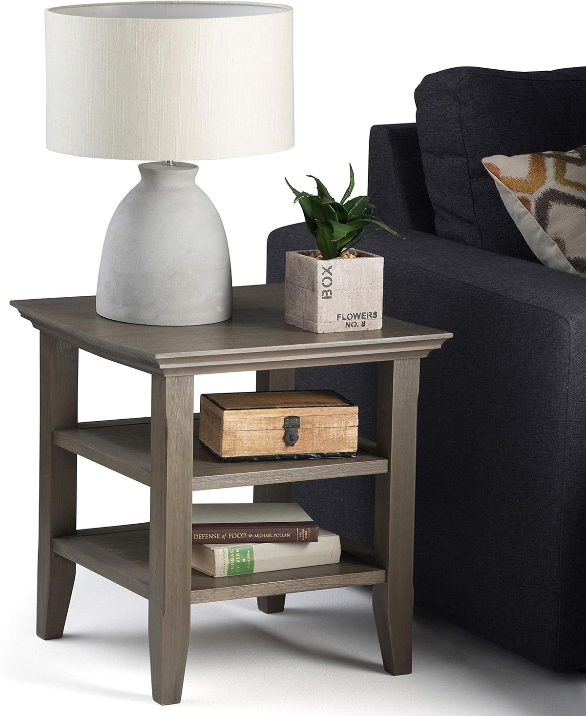Farmhouse Brown End Table V8842