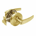 10 Line Cylindrical Entry Locks with Lever Design in Bright Brass H637