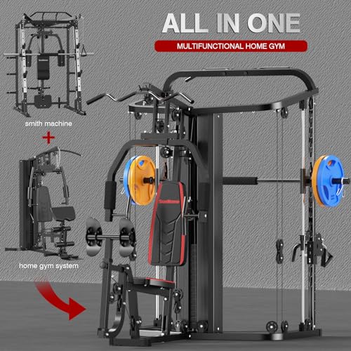 Smith Machine with 138LB Weight Stack I862207
