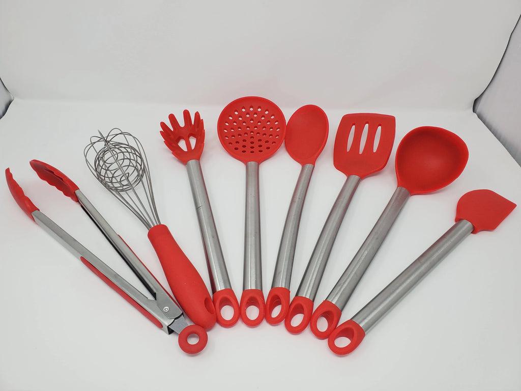 8 Pc Silicone Non Stick Kitchen Utensil Set Q82556