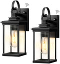 2 Pack Matte Black Outdoor Wall Lights J942