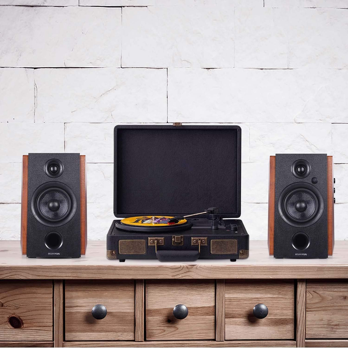 Active Bookshelf Speakers with Carbon Fiber Speaker Unit T73947