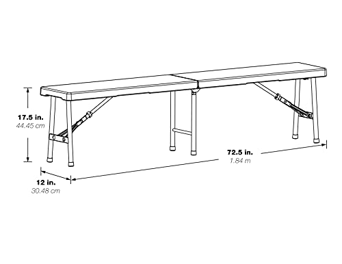 6 Foot Fold in Half Bench Q2402