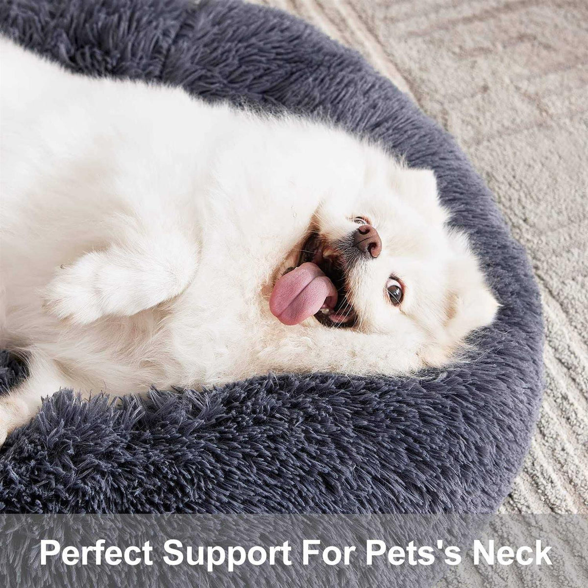Orthopedic Donut Cuddler Round Dog Bed U777