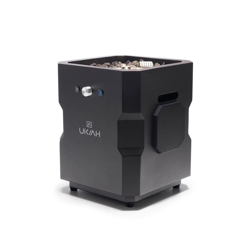 Portable Wireless Fire Pit with Speaker Sound System, Black J252