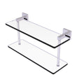 Polished Chrome Two Tiered Glass Shelf P92054