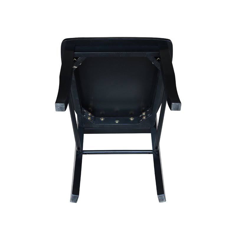 Black Ladderback Dining Chair Set of 2 N735434