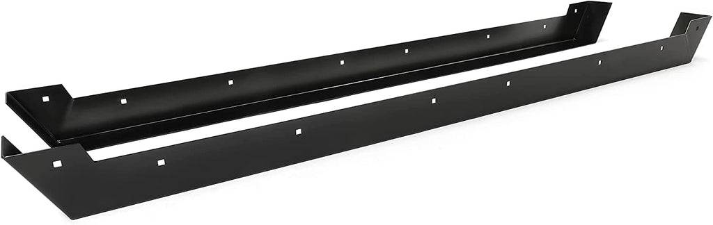 2PCS Powder Coated Steel Black Rock Sliders E746370