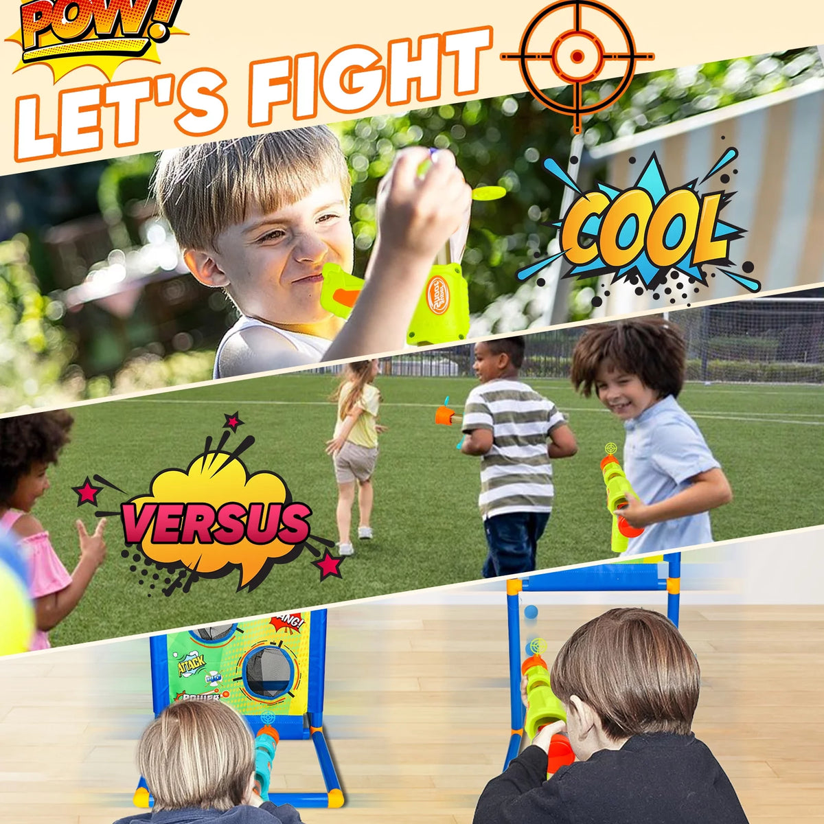 2 in 1 Foam Ball Popper Toy J234